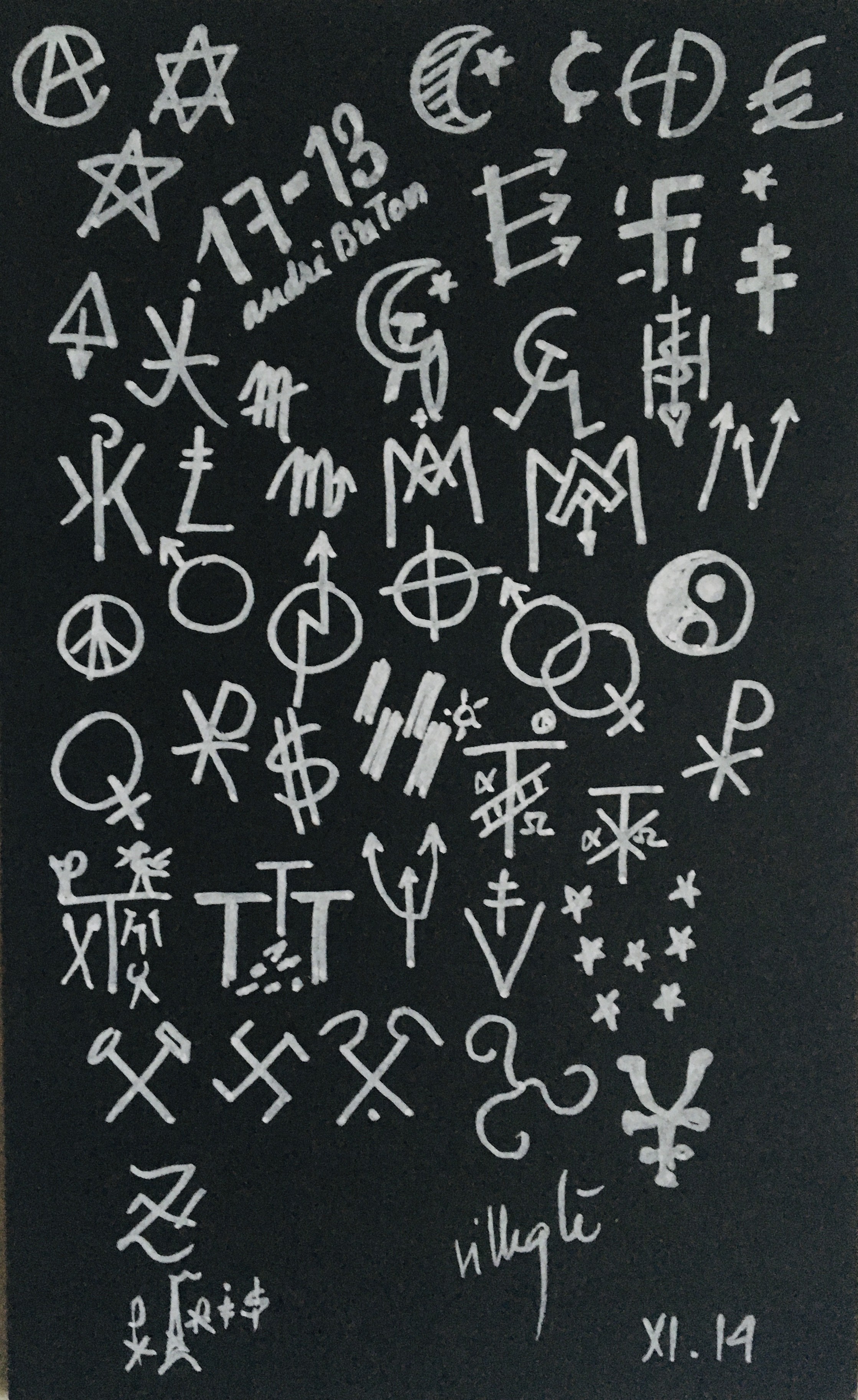 Jacques Villeglé, Alphabet Jacques Villeglé, Alphabet