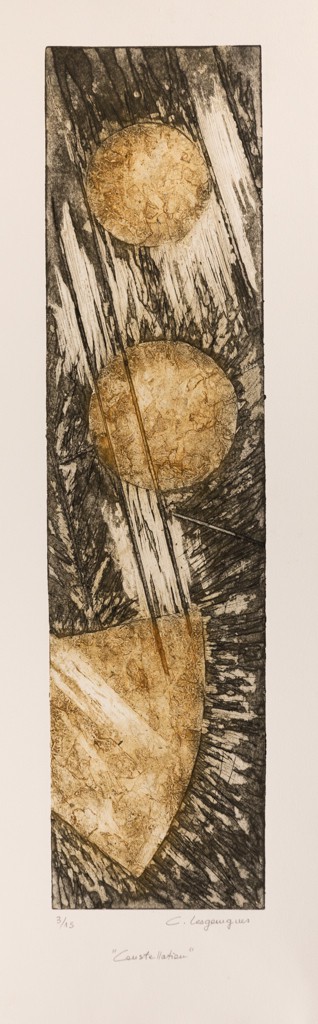 Caroline Lesgourgues, Constellation, série gravures et collagraphies Caroline Lesgourgues, Constellation, série gravures et collagraphies