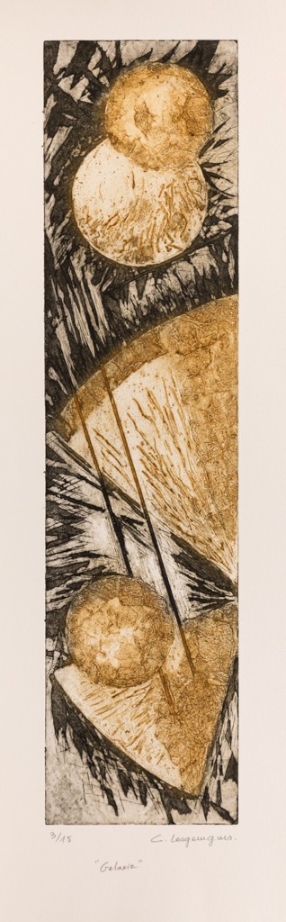 Caroline Lesgourgues, Galaxie, série gravures et collagraphies Caroline Lesgourgues, Galaxie, série gravures et collagraphies