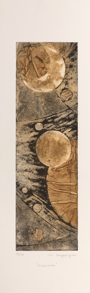 Caroline Lesgourgues, Cosmos, gravures et collagraphies Caroline Lesgourgues, Cosmos, gravures et collagraphies