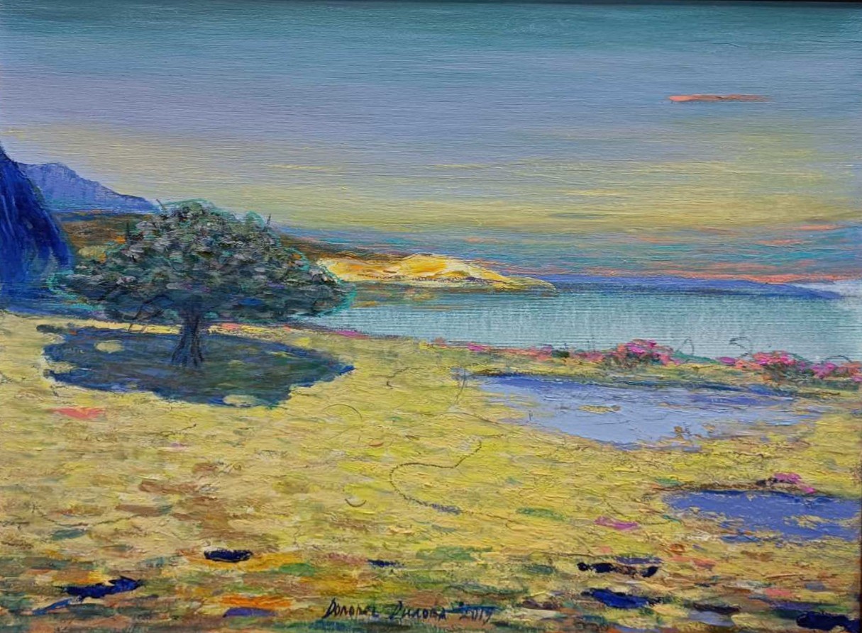 Dolores Dilova, Tree on the beach Dolores Dilova, Tree on the beach
