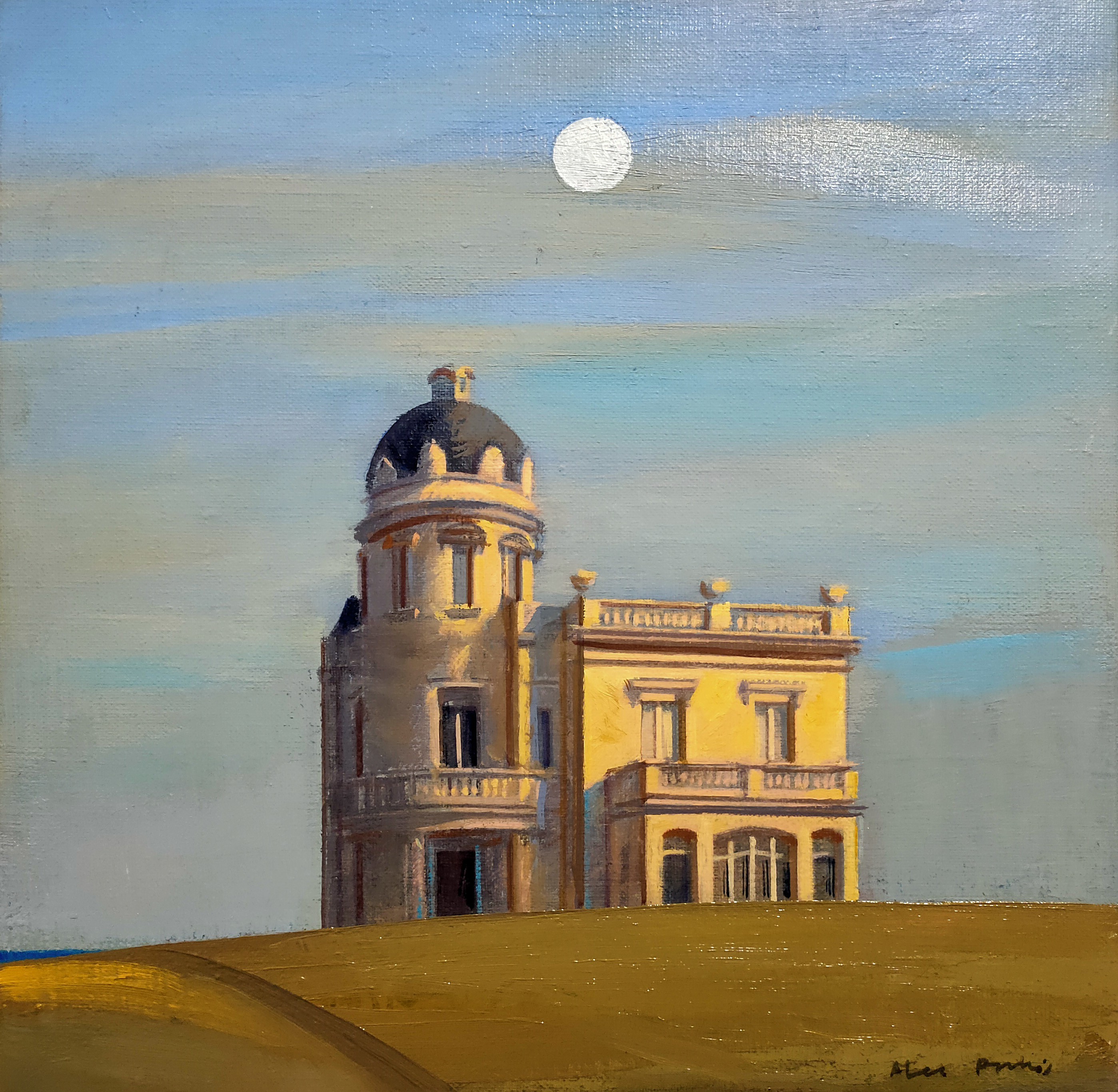 Àlex Prunés, Casa amb cúpula i lluna plena Àlex Prunés, Casa amb cúpula i lluna plena