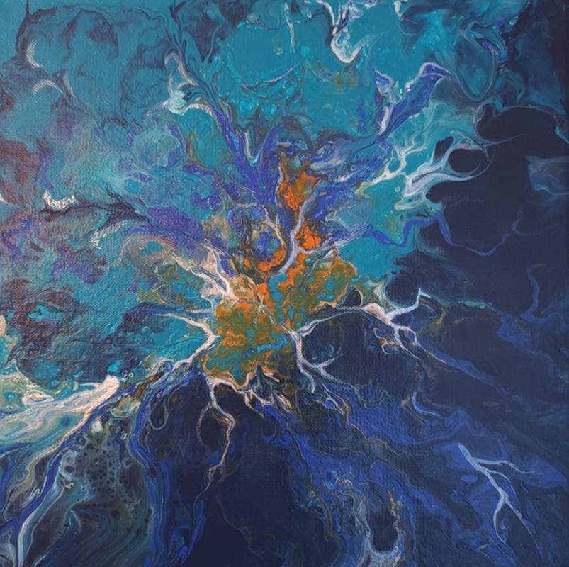 Rodica Anesia, Blue Abstract Rodica Anesia, Blue Abstract