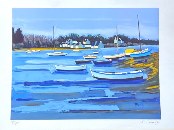 Jean-Claude Quilici, Bretagne, marée basse argentée Jean-Claude Quilici, Bretagne, marée basse argentée
