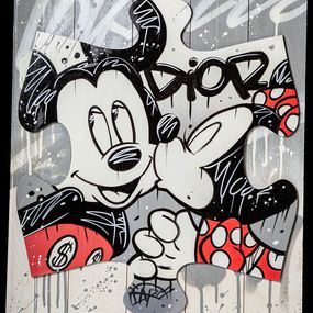 Gemälde, Mickey and Minnie Mouse in Dior Love, DN