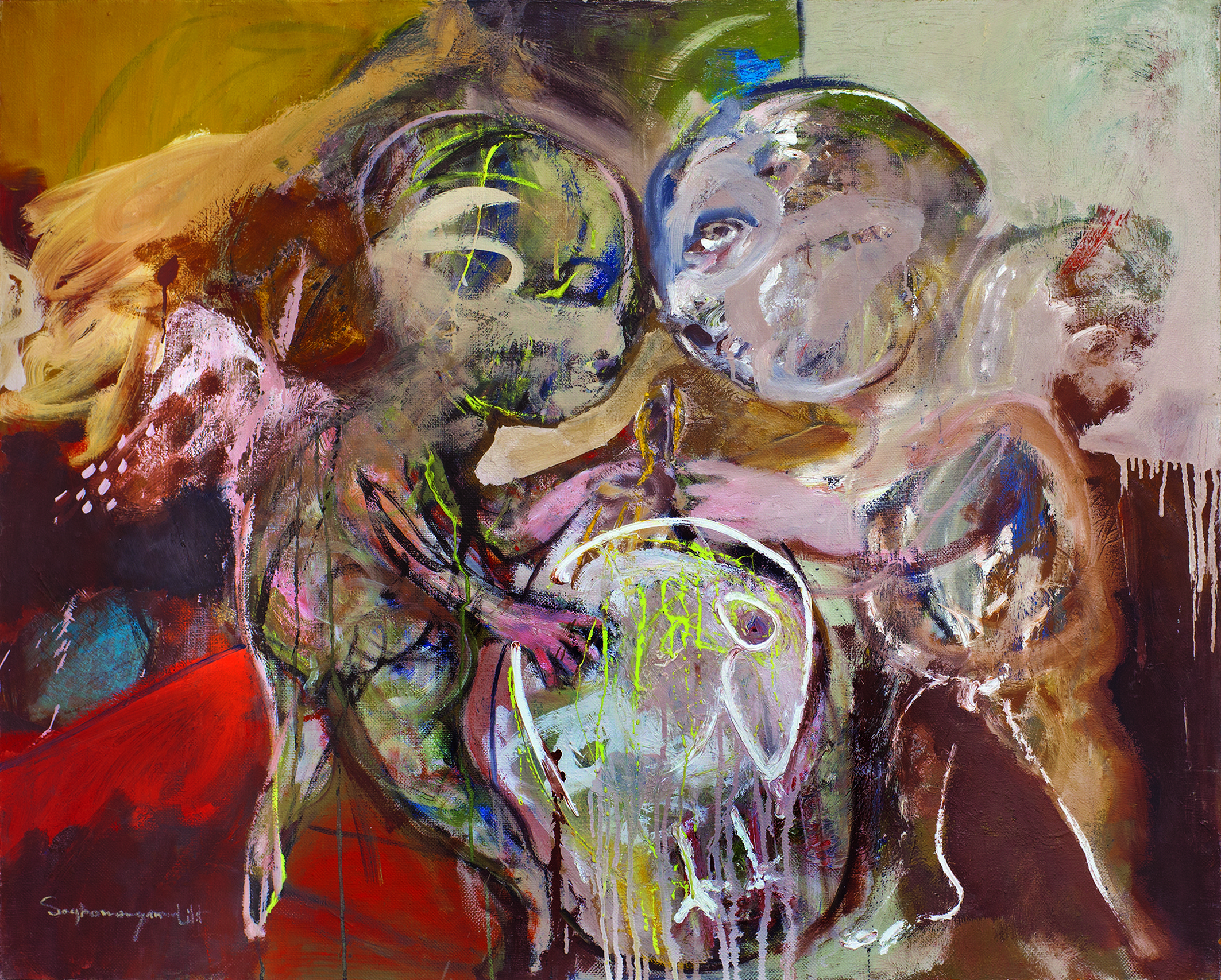 Lilit Soghomonyan, Cupids with White Bird Lilit Soghomonyan, Cupids with White Bird