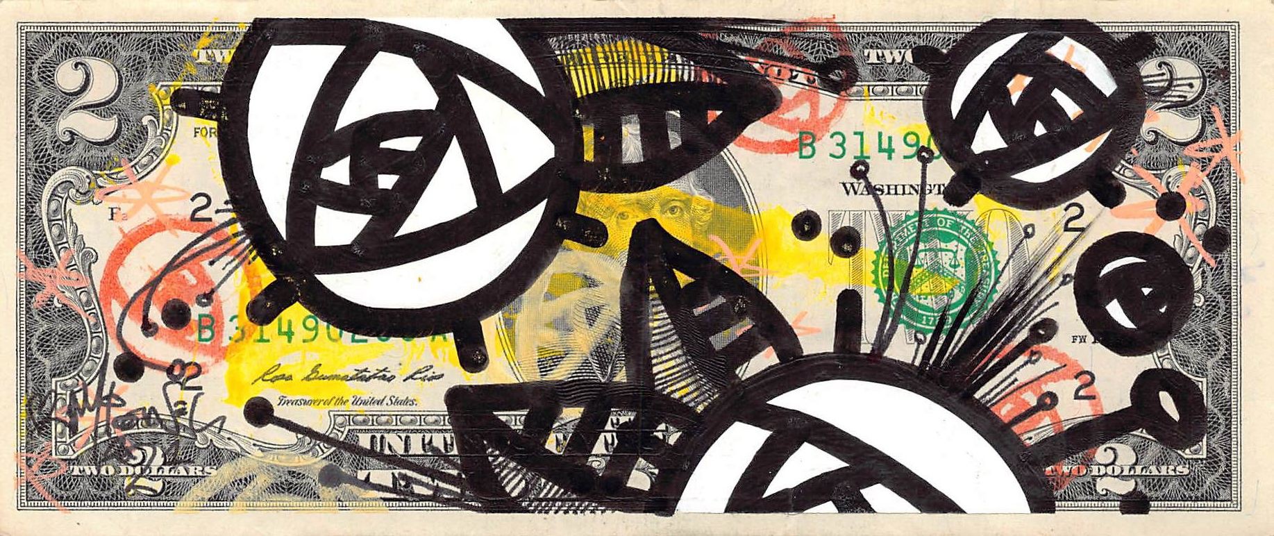 Micowel, White Roses on dollars Micowel, White Roses on dollars