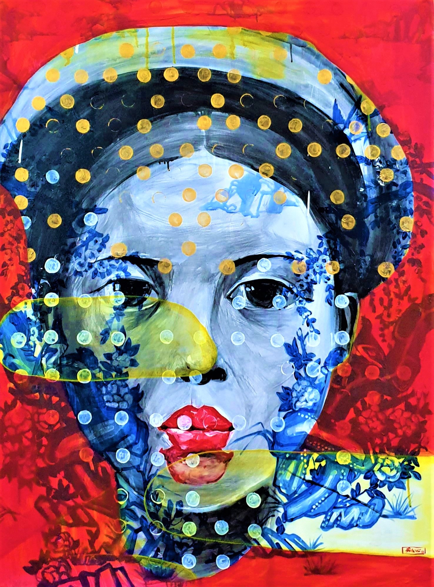 Nguyen Dinh Vu, Portrait of a red girl Nguyen Dinh Vu, Portrait of a red girl