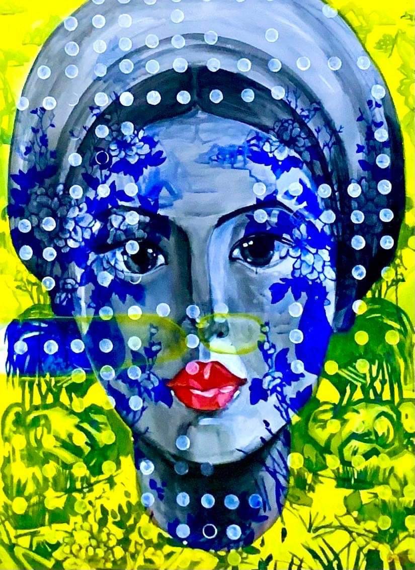 Nguyen Dinh Vu, Yellow girl portrait Nguyen Dinh Vu, Yellow girl portrait