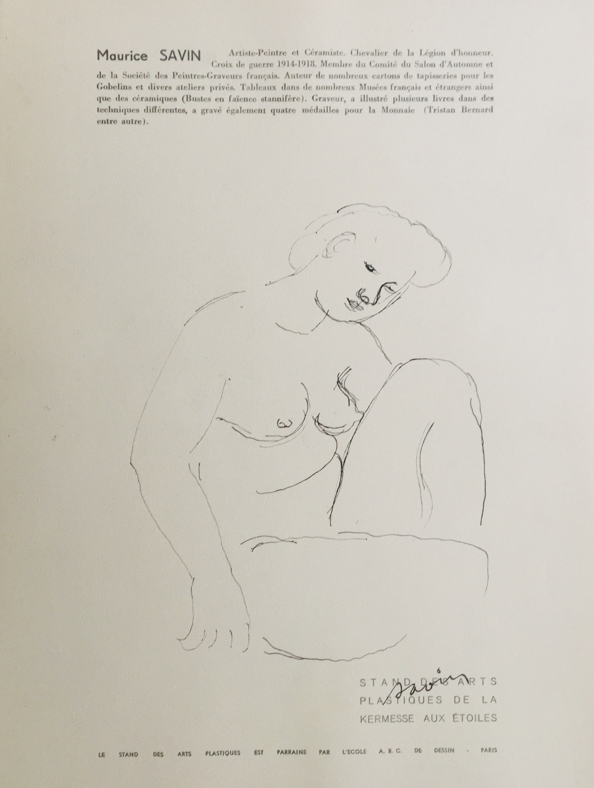 Maurice Louis Savin, Nu Maurice Louis Savin, Nu