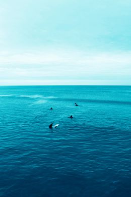Photographie, Venice beach blue beach surfers, P van Bolderick