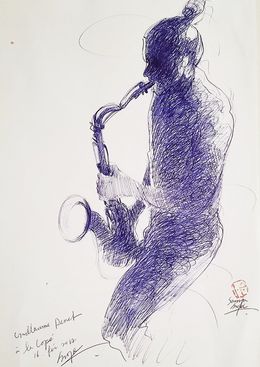 Fine Art Drawings, Saxophoniste musicien, Sounya Whang