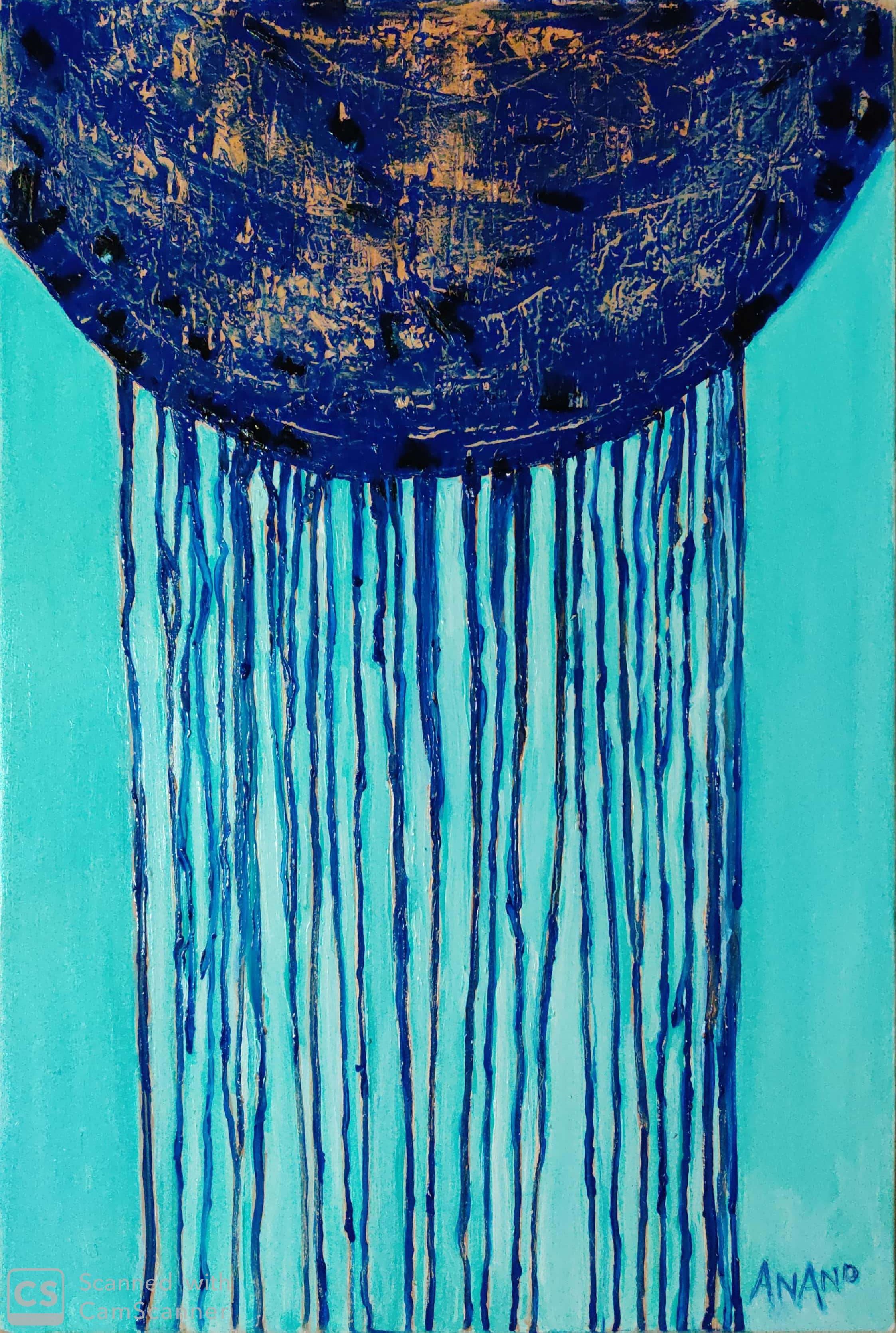 Anand Manchiraju, Abstract drip painting-1 Anand Manchiraju, Abstract drip painting-1