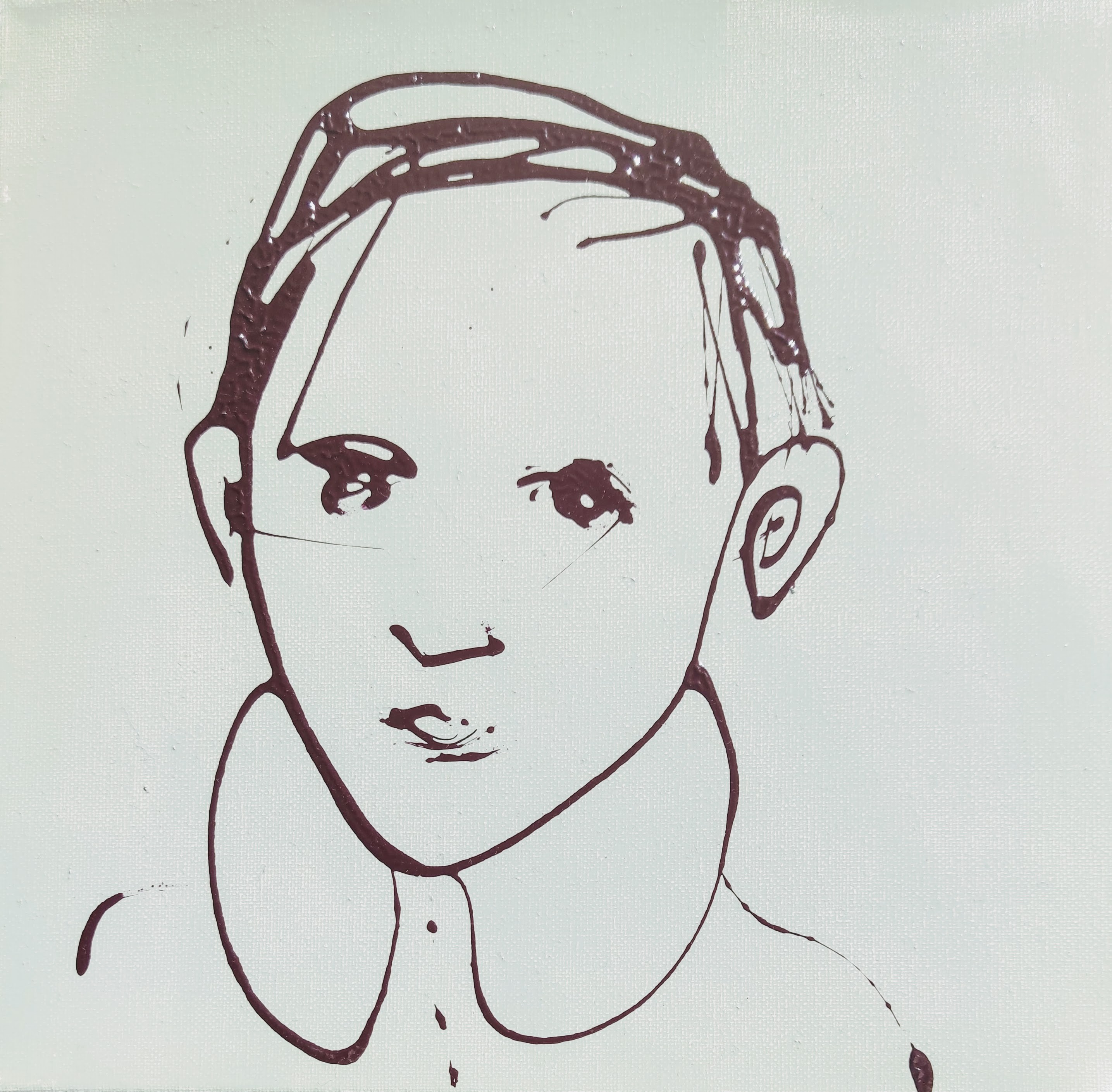 Laurent Godard, Portrait d'anonyme en dripping Laurent Godard, Portrait d'anonyme en dripping