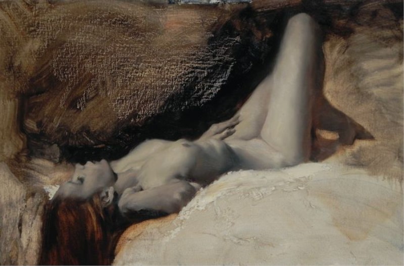 Michael Alford, Reclining Nude in Three Colours 1 Michael Alford, Reclining Nude in Three Colours 1