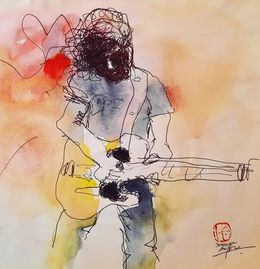 Fine Art Drawings, Guitariste musicien, Sounya Whang