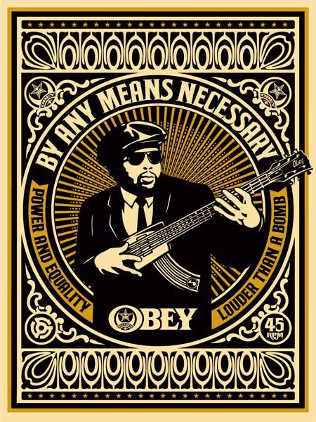 Shepard Fairey (Obey), By any means necesary (Yellow) Shepard Fairey (Obey), By any means necesary (Yellow)