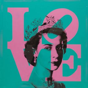 Gemälde, Queen Elizabeth II X Love, Dane Shue