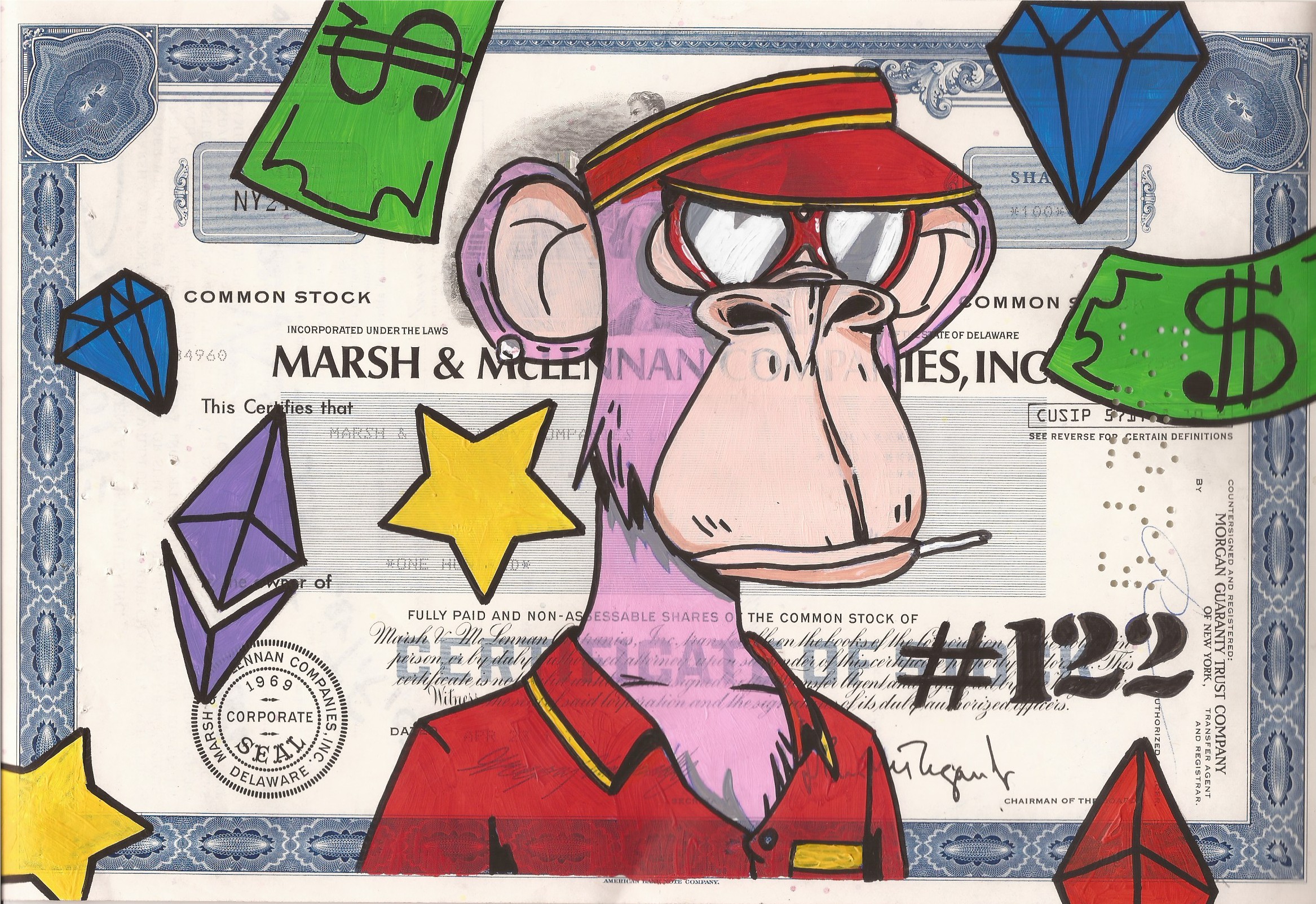 Simone De Rosa, Bored Ape VS Stock Certificate Simone De Rosa, Bored Ape VS Stock Certificate