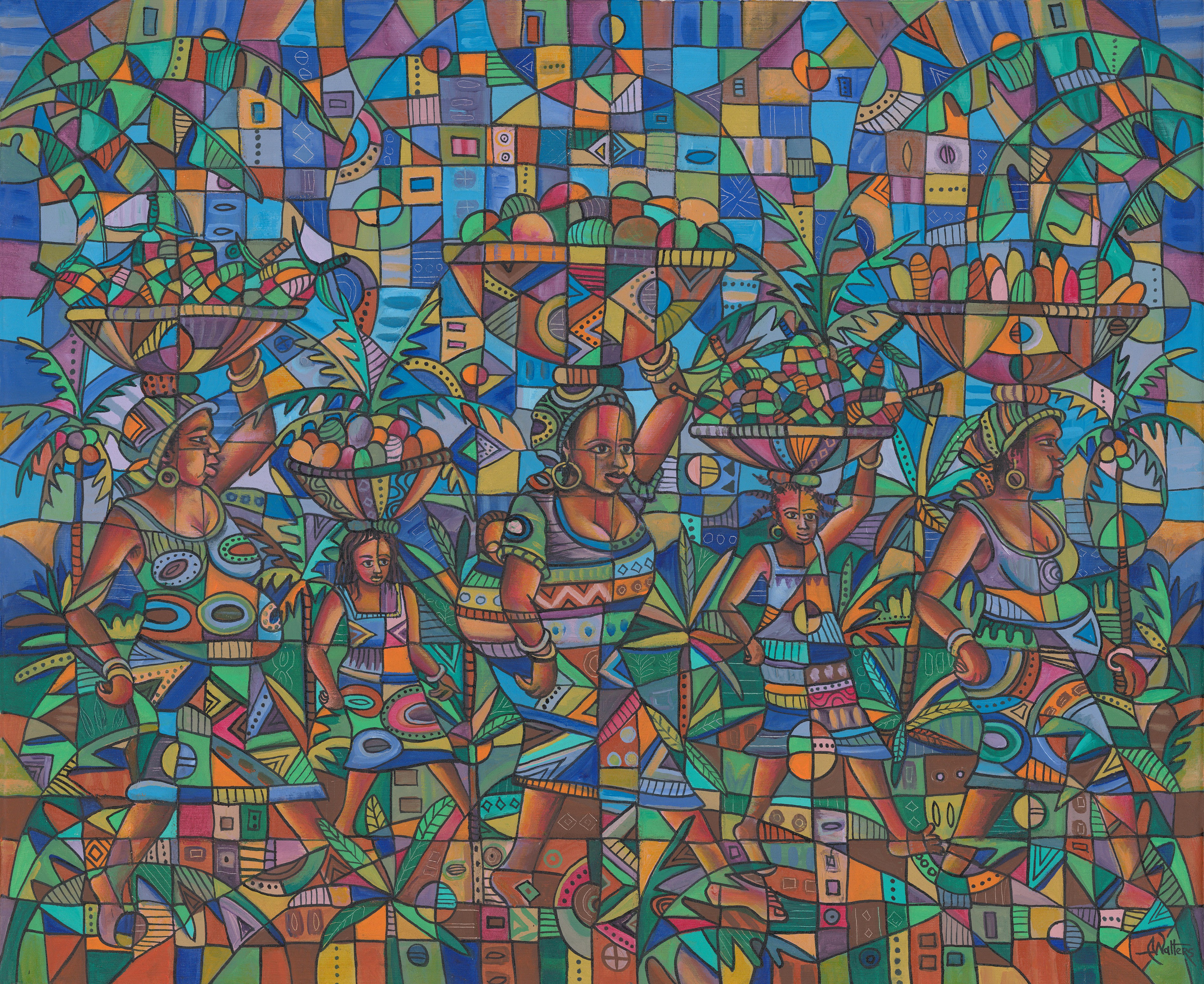 Angu Walters, To the Market 5 giclée art print Angu Walters, To the Market 5 giclée art print