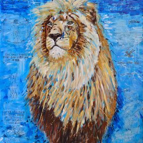 Gemälde, LION KING, Oswin Gesselli