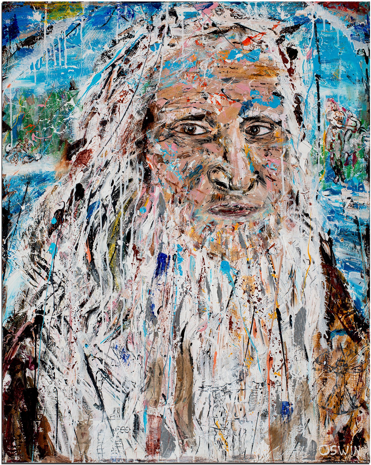 Oswin Gesselli, Portrait LEONARDO DA VINCI Oswin Gesselli, Portrait LEONARDO DA VINCI