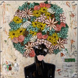 Pintura, Flowers, Silvia Calmejane