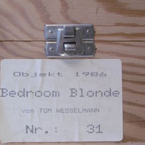 Tom Wesselmann, Bedroom Blonde Tom Wesselmann, Bedroom Blonde