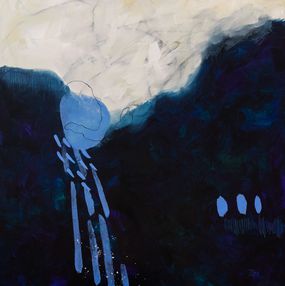 Painting, Soirée dans les Rocheuses, Chantal Proulx