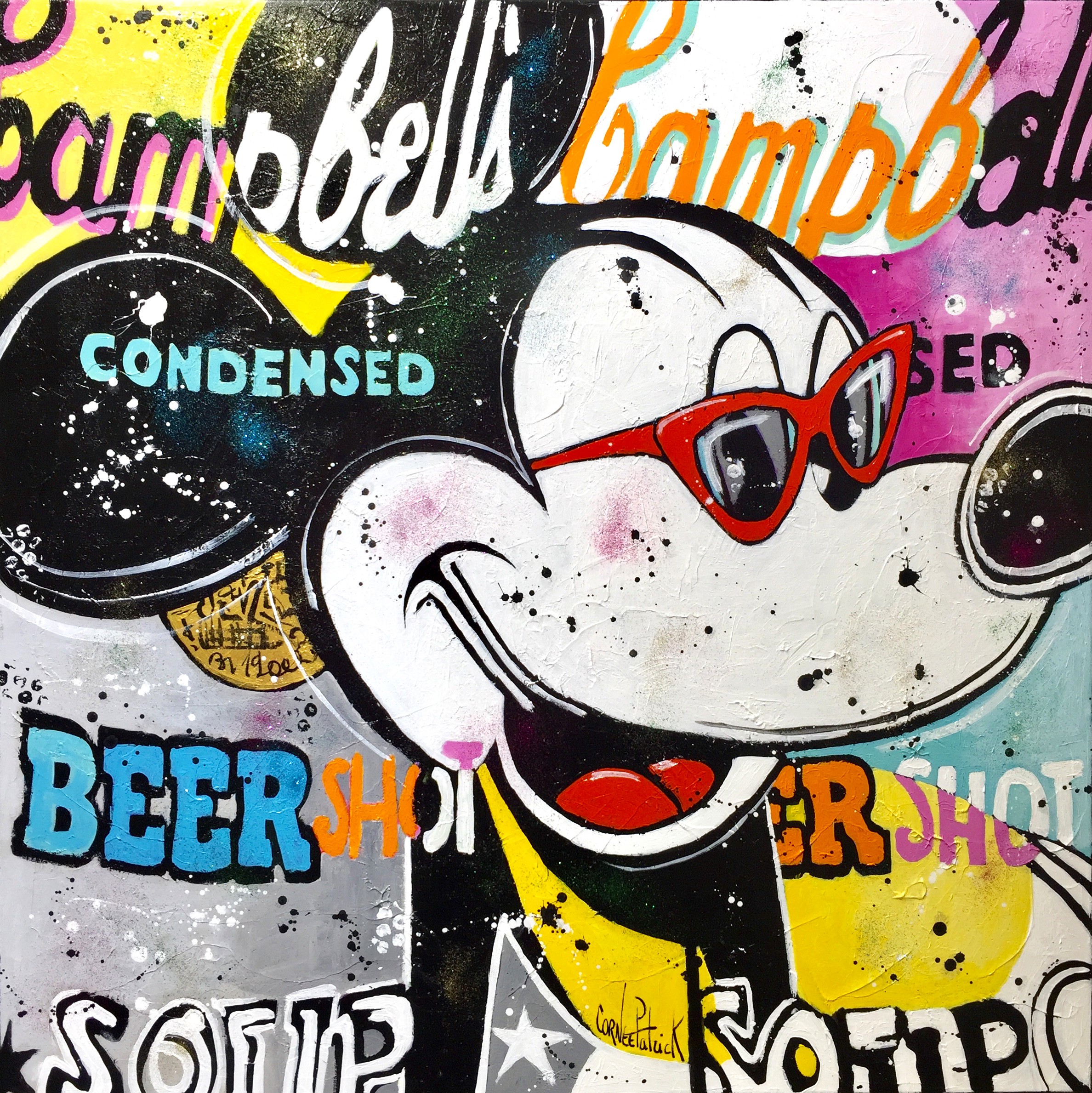 Patrick Cornée, Mickey likes beer and Campbell's soup Patrick Cornée, Mickey likes beer and Campbell's soup