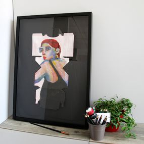 Sandra Paris, Femme au regard au-dessus de son épaule Sandra Paris, Femme au regard au-dessus de son épaule