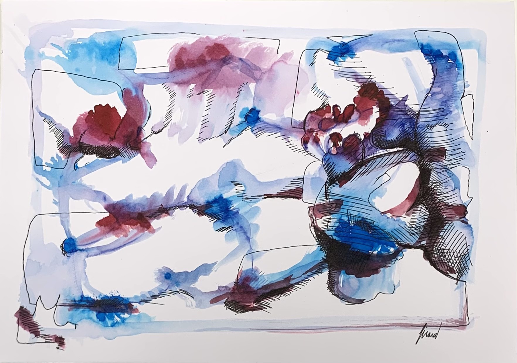 Joel Giraud, Dessin Encre A4-1 Joel Giraud, Dessin Encre A4-1