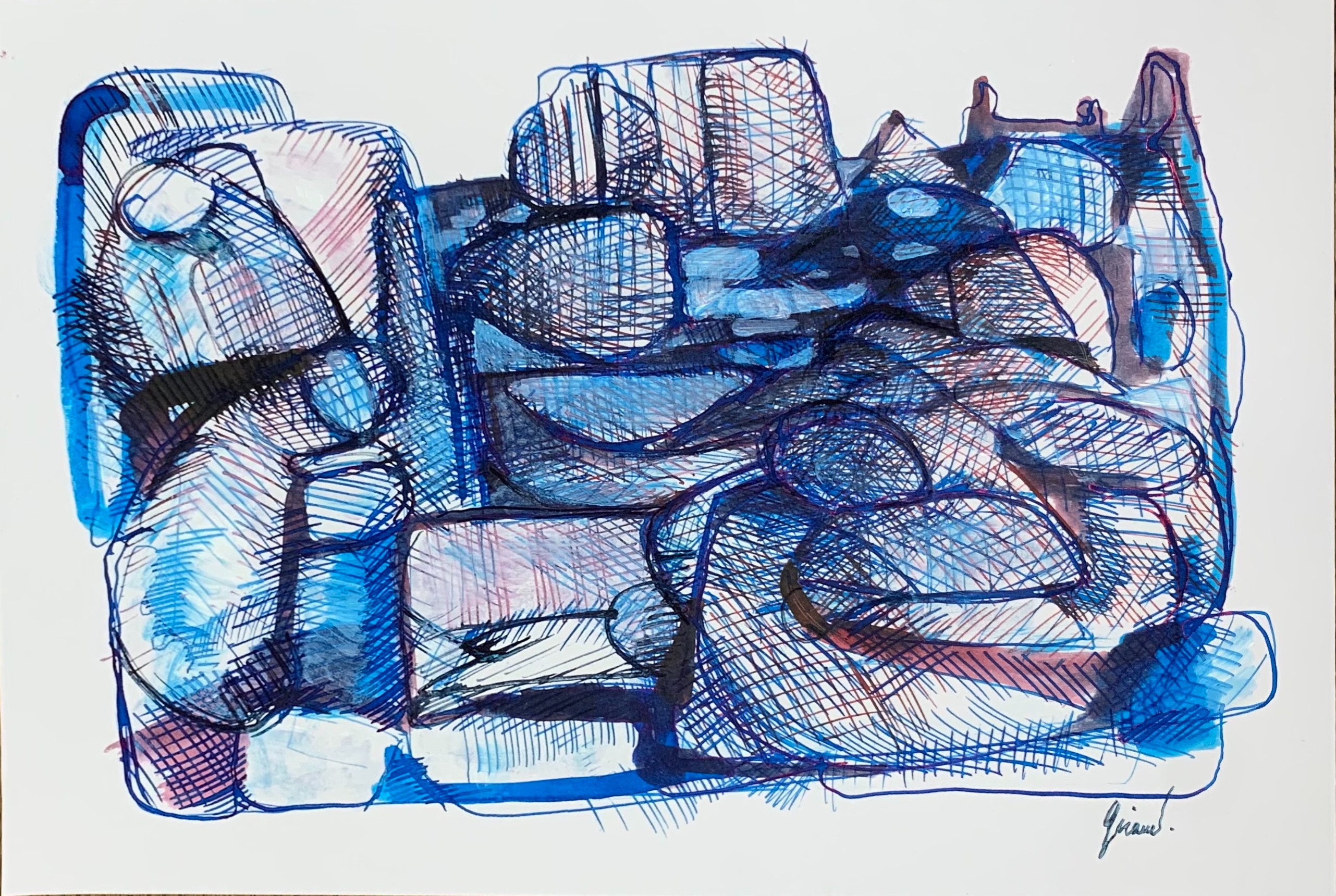 Joel Giraud, Dessin Encre A4-2 Joel Giraud, Dessin Encre A4-2