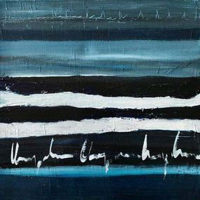 Gemälde, Blue Words - 1, Mireille Lopez