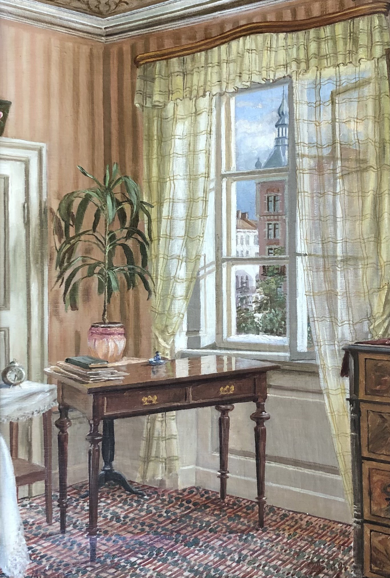 Marius Skov, Intérieur avec vue sur le clocher Marius Skov, Intérieur avec vue sur le clocher