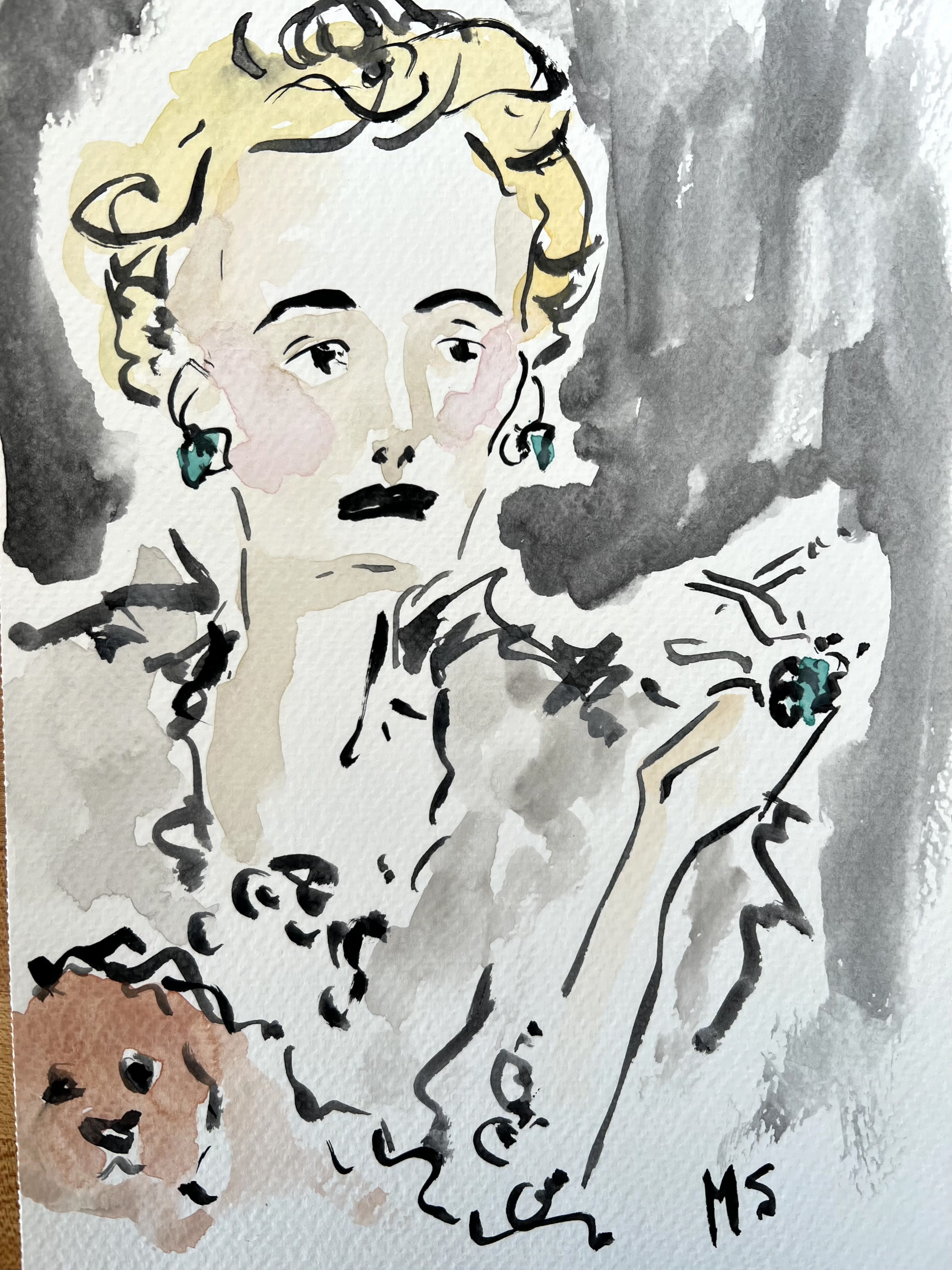 Manuel Santelices, Barbara Hutton, Portrait Manuel Santelices, Barbara Hutton, Portrait