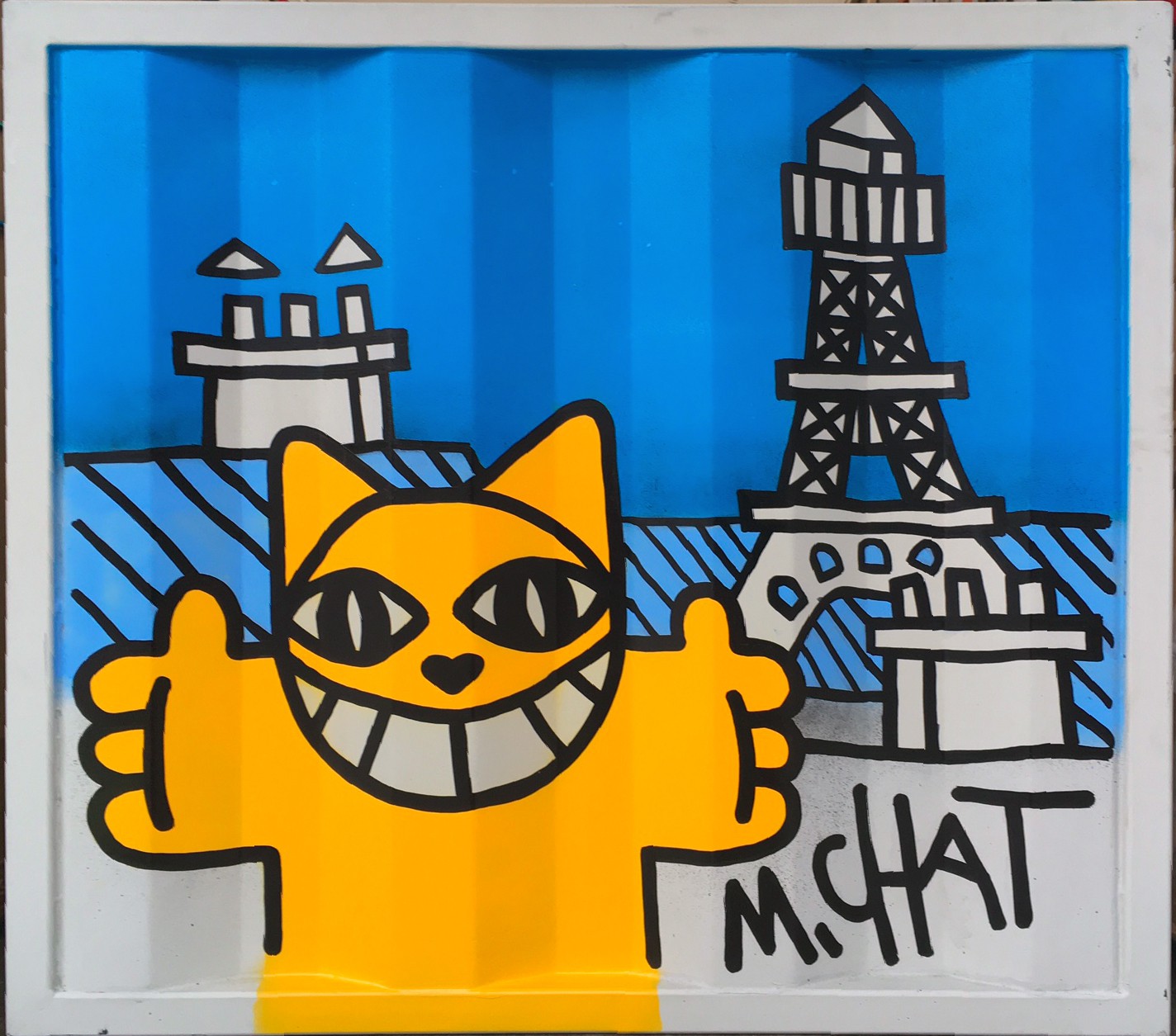 M.Chat, Accolade sur container M.Chat, Accolade sur container
