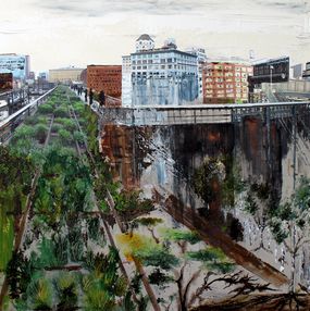 Painting, High Line Passerelle vers tous les possibles, Cecile Gonne Victoria
