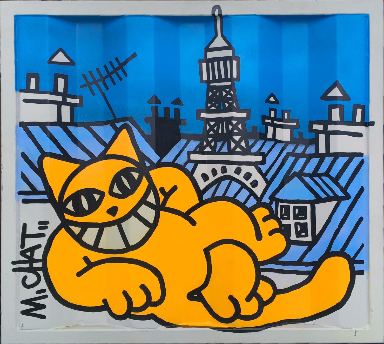 M.Chat, Sieste sur container M.Chat, Sieste sur container