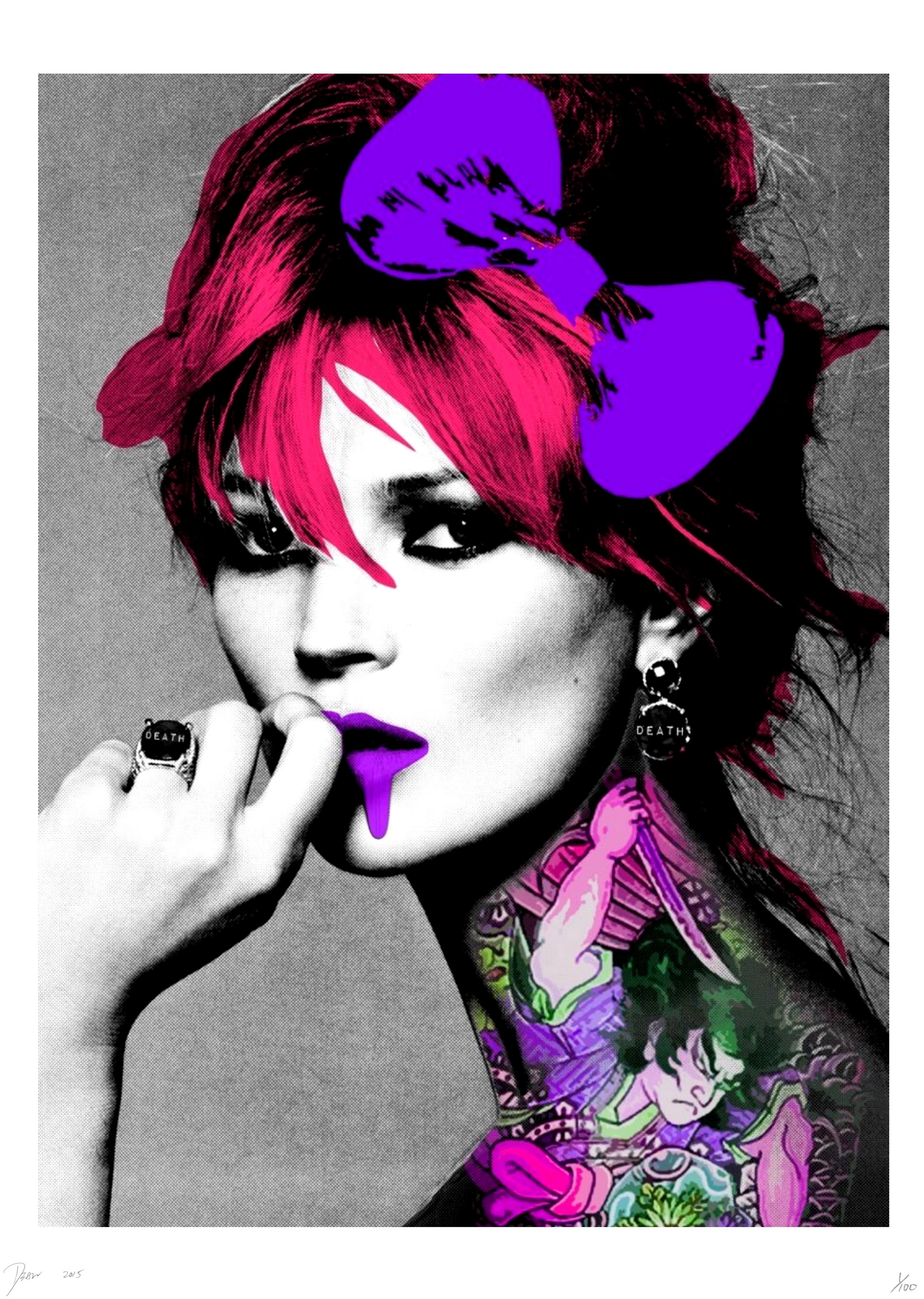Death NYC, Kate Moss Drip Tattoo Purple Death NYC, Kate Moss Drip Tattoo Purple