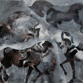 Painting, Dans la brume, Clotilde Hulin-Quarez