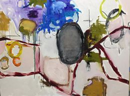 Skitterer (Large), Colorful Abstract Painting, Guy Lyman