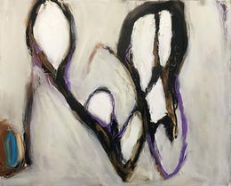 Painting, "Pilgrimage" - Large Contemporary Multimedia Abstract Painting, Guy Lyman