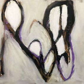 Gemälde, "Pilgrimage" - Large Contemporary Multimedia Abstract Painting, Guy Lyman
