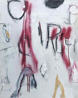 "Sonata in Three Colors" - Contemporary Multimedia Abstract Painting, Guy Lyman