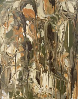 Seraglio, Vibrant Expressionist Abstract Painting, Guy Lyman