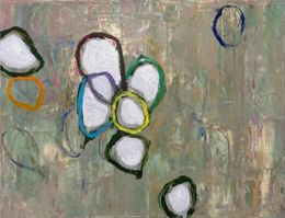 Coterie, Contemporary Multimedia Abstract Painting, Guy Lyman