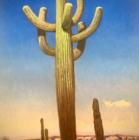 Peinture, Desert sentinel, Gary Ernest Smith
