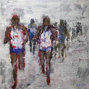 Gemälde, Marathon 5, Arno Lanzi