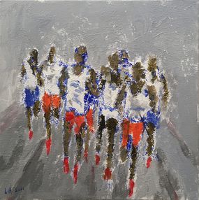 Gemälde, Marathon 6, Arno Lanzi